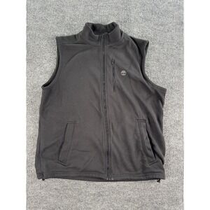 Timberland Vest Vest Mens XXL Black Polyester Full Zip Fleece Outdoor 8556J